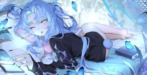 VTuber eerie as depicted by artist mayurikaichou